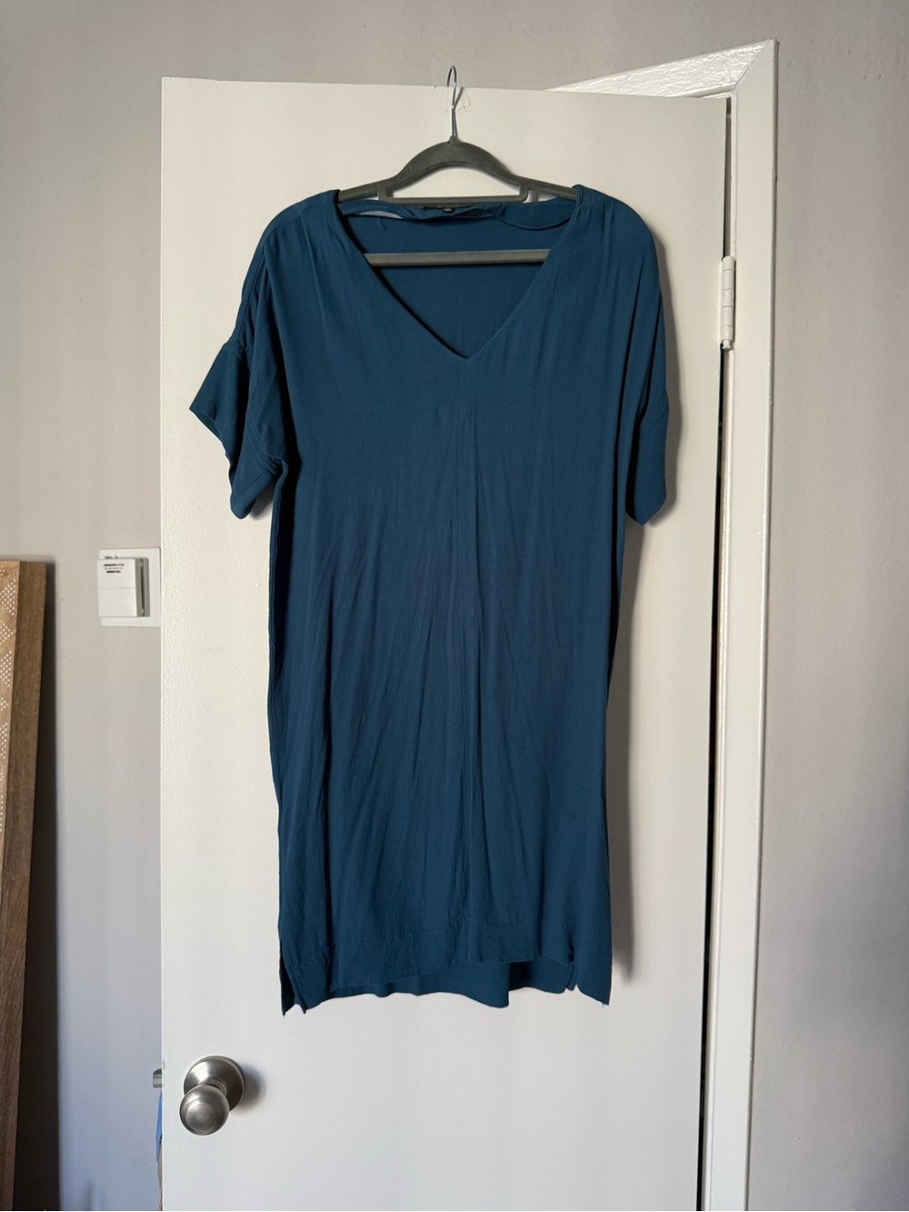 Madewell Teal V-Neck Dress